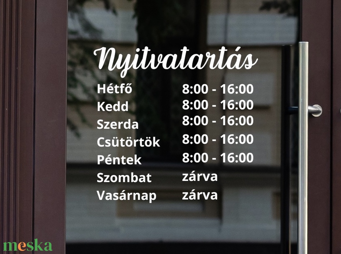 Nyitvatartási matrica - otthon & életmód - papír, írószer - matrica, matrica csomag - Meska.hu Nyitvatartási matrica - otthon & életmód - papír, írószer - matrica, matrica csomag - Meska.hu