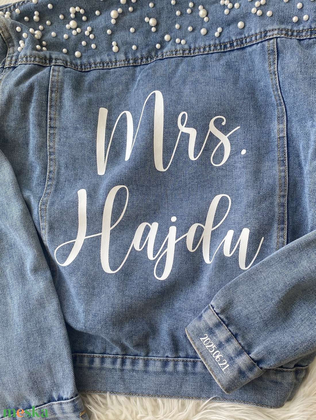 Esküvői farmerkabát - esküvő - esküvői szett - Meska.hu