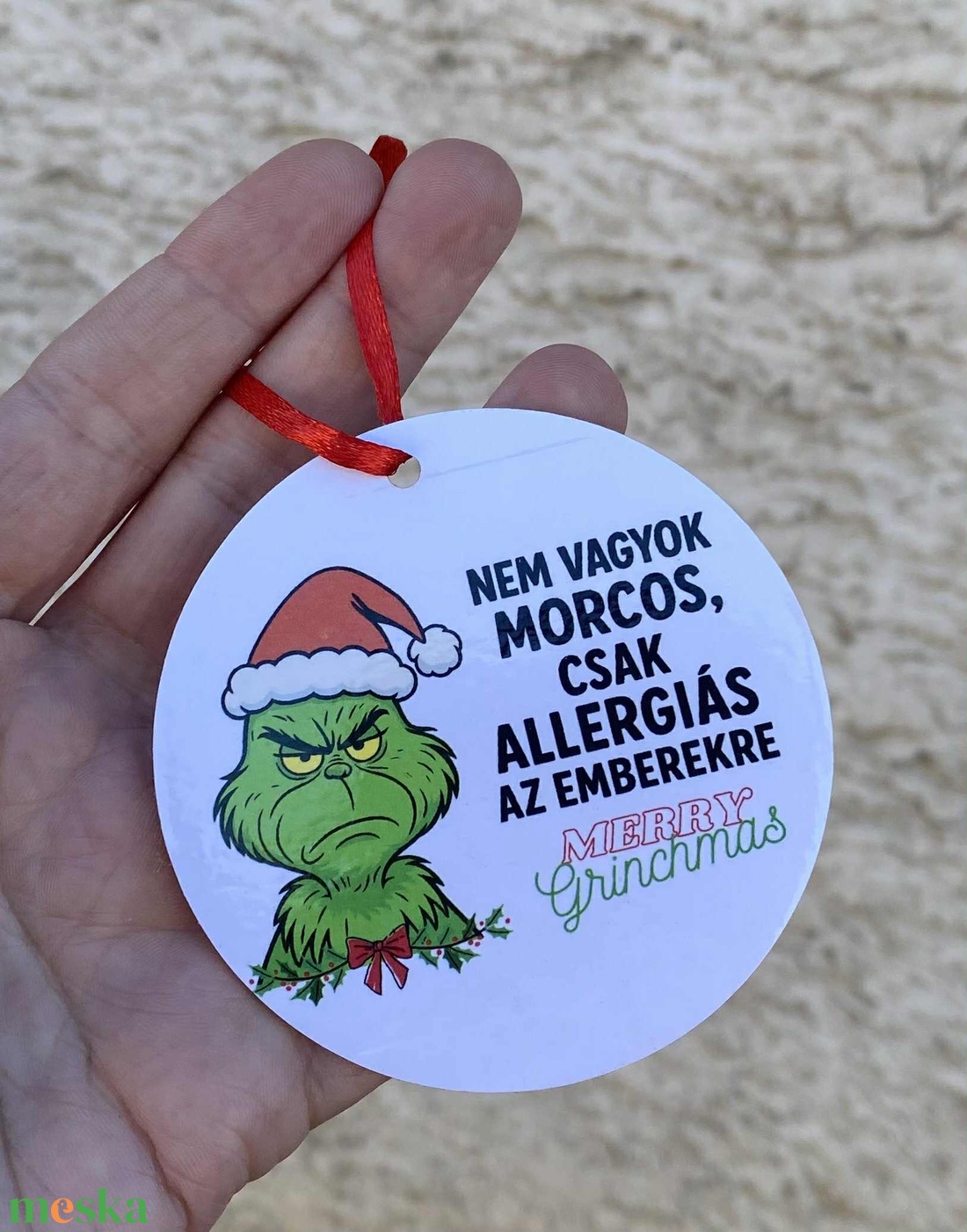 Grincs karácsonyfadísz - karácsony - karácsonyi lakásdekoráció - karácsonyfadíszek - Meska.hu