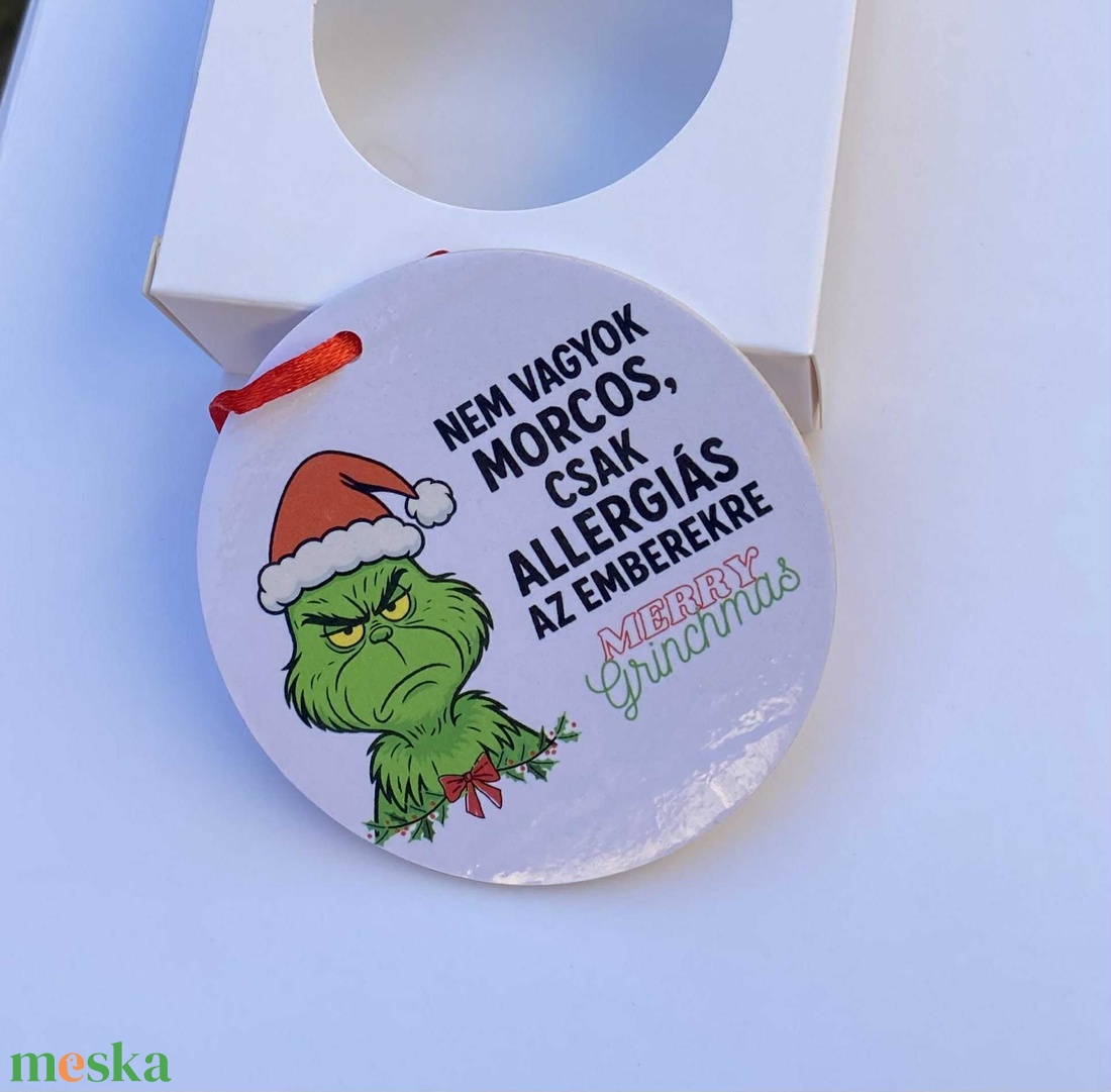 Grincs karácsonyfadísz - karácsony - karácsonyi lakásdekoráció - karácsonyfadíszek - Meska.hu