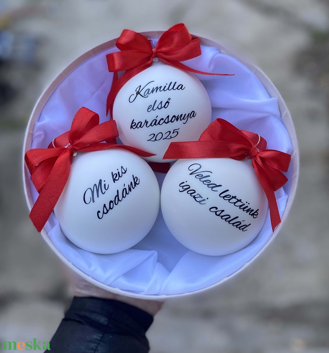 Karácsonyi gömb  - karácsony - karácsonyi lakásdekoráció - karácsonyfadíszek - Meska.hu