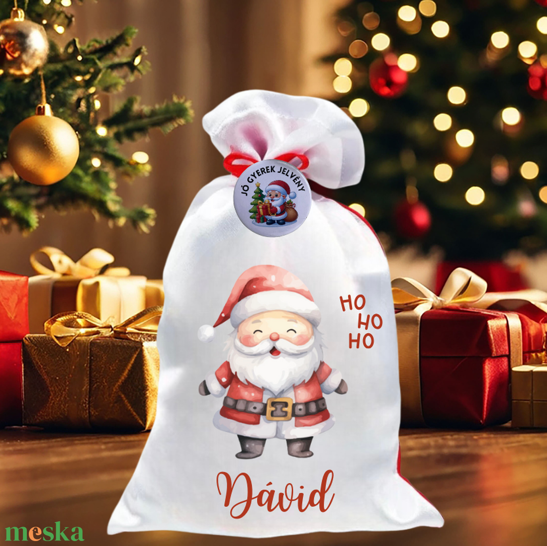 Mikulás zsák - karácsony - mikulás - mikulás zsák - Meska.hu