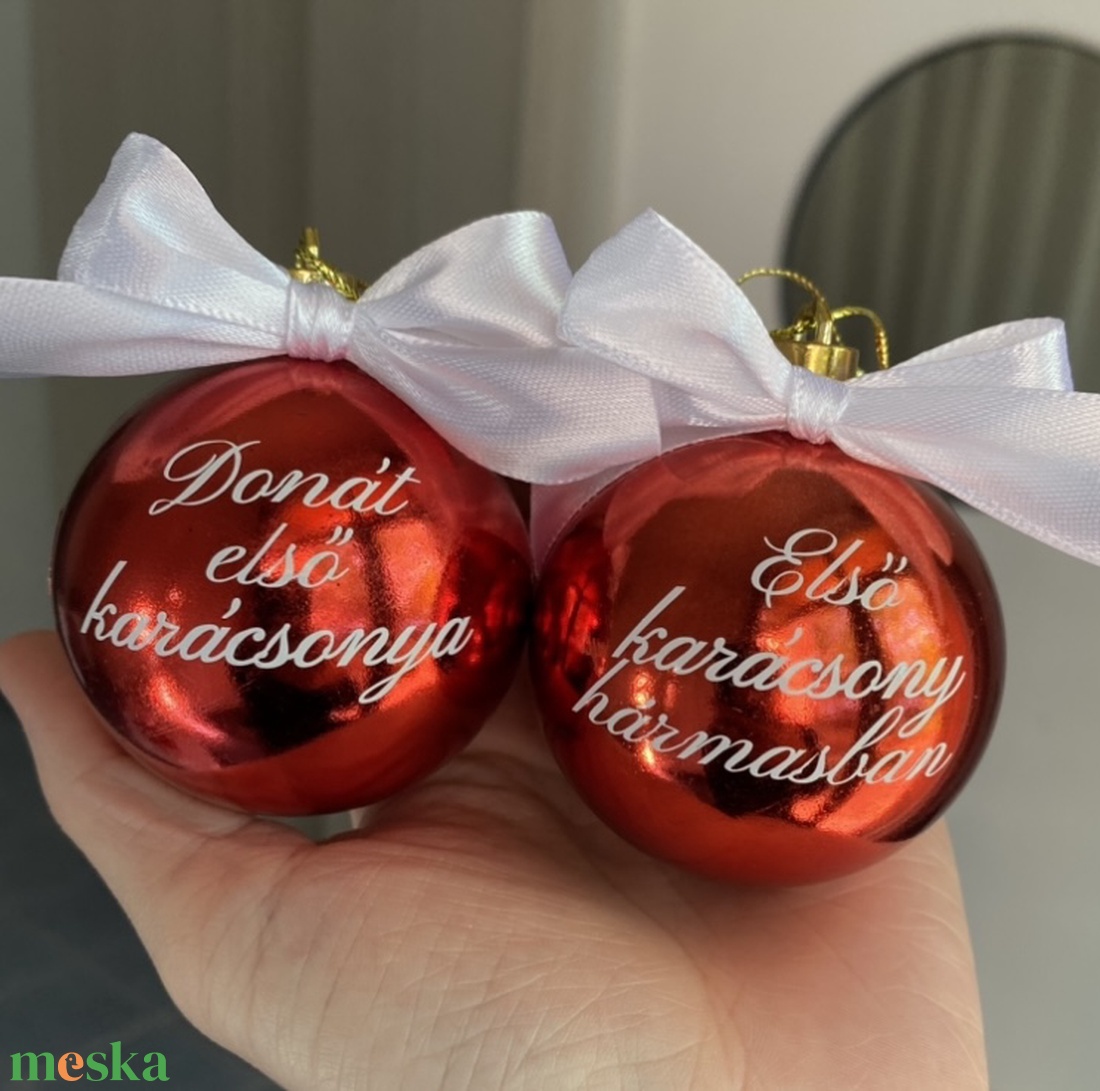 Karácsonyi gömb  - karácsony - karácsonyi lakásdekoráció - karácsonyfadíszek - Meska.hu