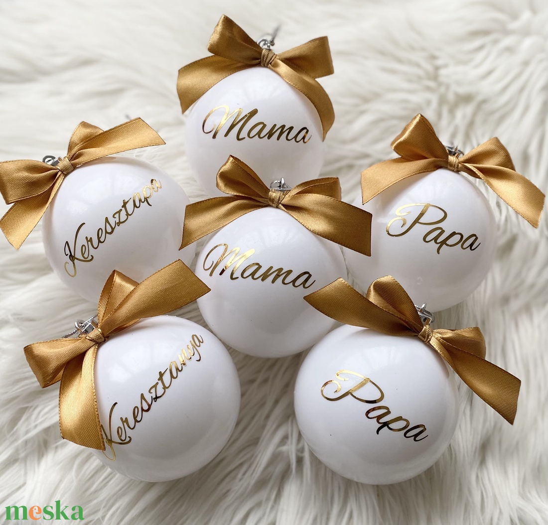 Karácsonyi gömb szett - karácsony - karácsonyi lakásdekoráció - karácsonyfadíszek - Meska.hu