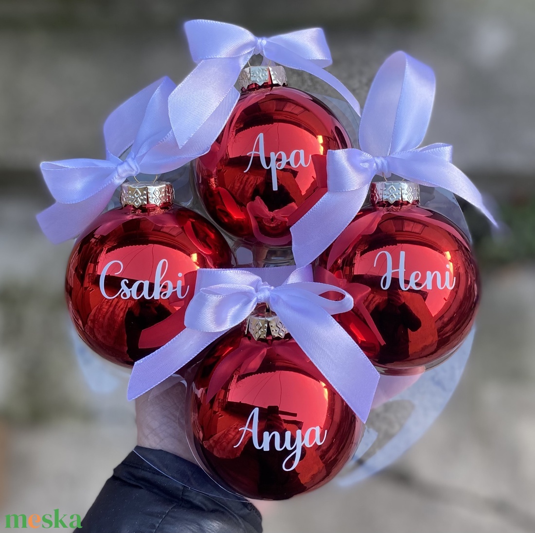 Karácsonyi gömb - karácsony - karácsonyi lakásdekoráció - karácsonyfadíszek - Meska.hu