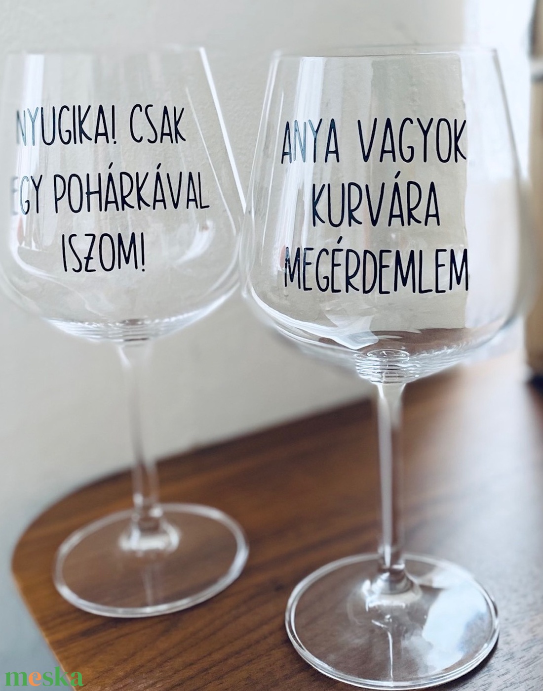 Egyedi boros pohár - otthon & életmód - konyhafelszerelés, tálalás - tálalás - boros poharak, szettek - Meska.hu