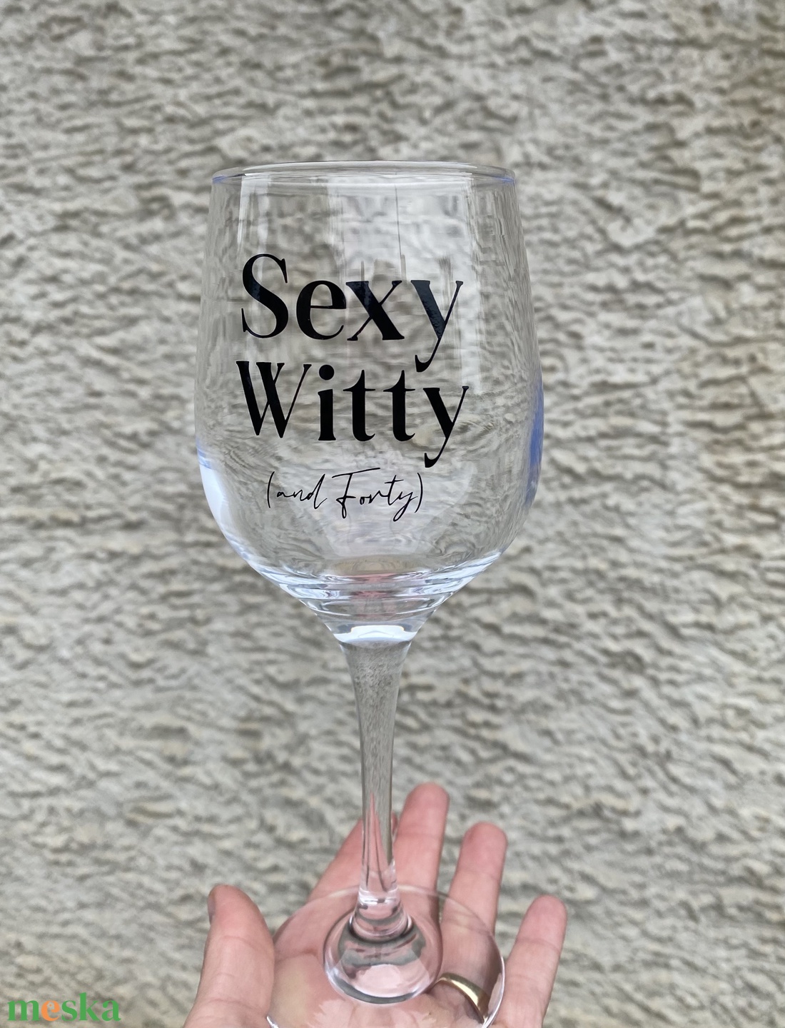 Egyedi boros pohár - otthon & életmód - konyhafelszerelés, tálalás - tálalás - boros poharak, szettek - Meska.hu