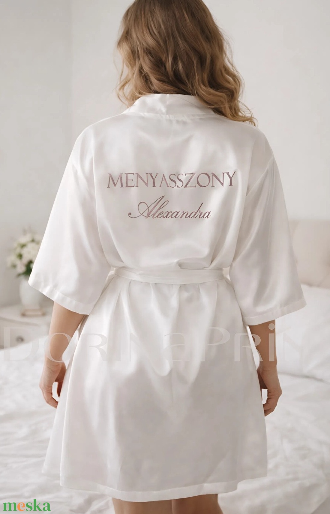 Készülődős köntös - esküvő - kiegészítők - esküvői köntös - Meska.hu