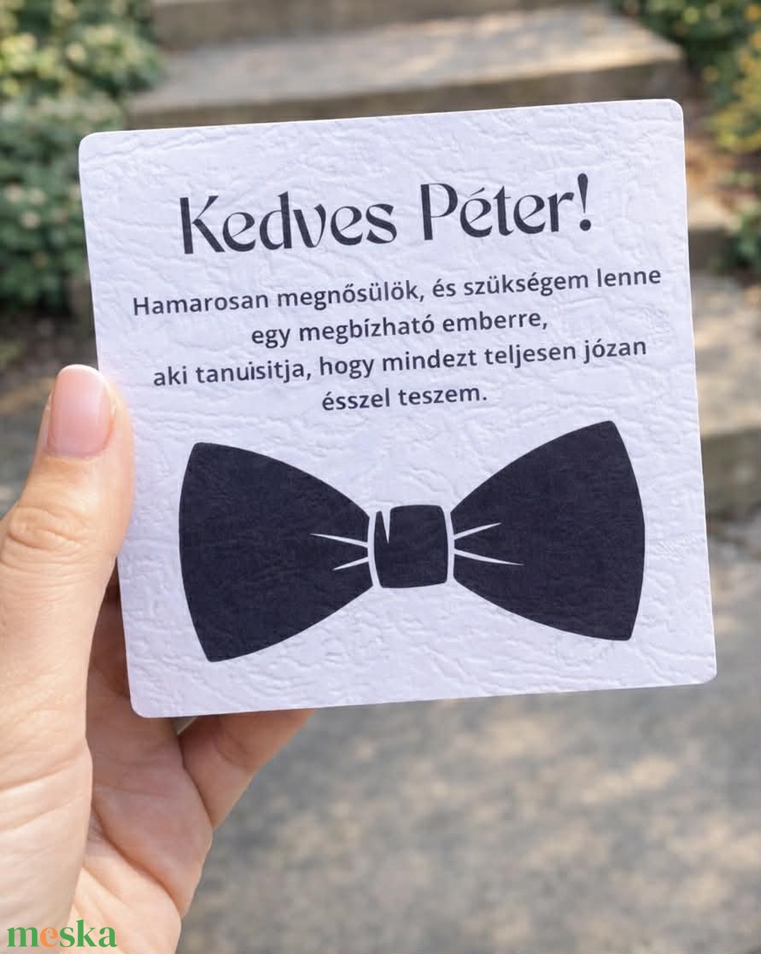 Férfi tanú felkérő csomag - esküvő - meghívó & kártya - tanú felkérő - Meska.hu