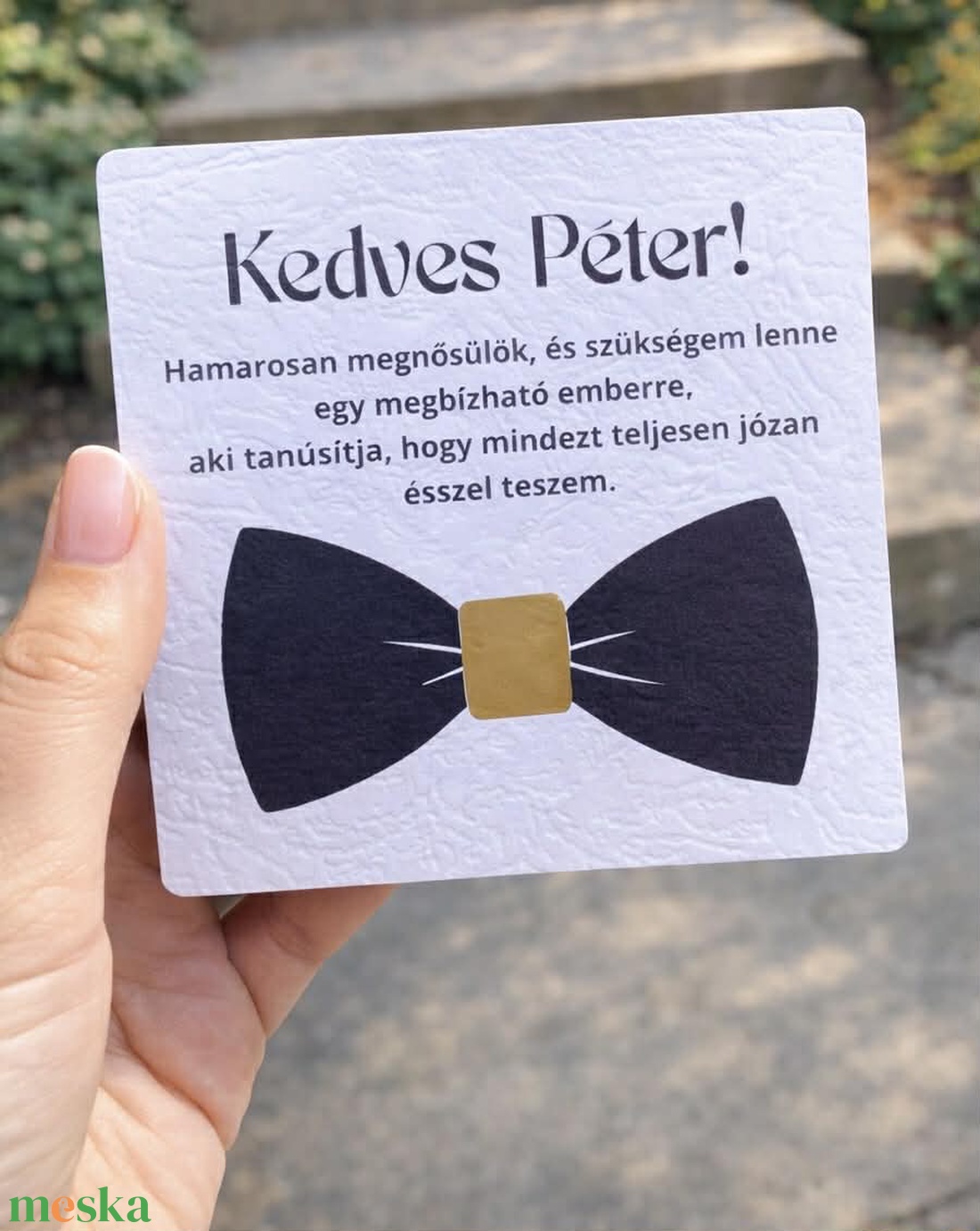 Férfi tanú felkérő csomag - esküvő - meghívó & kártya - tanú felkérő - Meska.hu