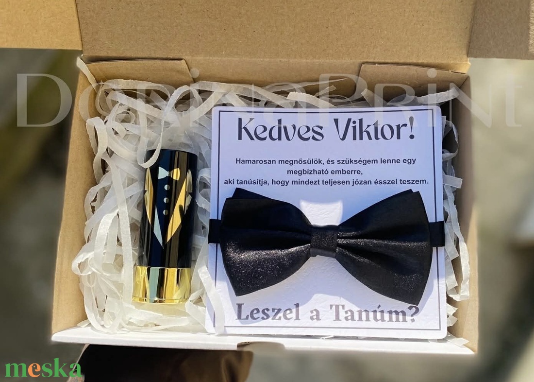 Férfi tanú felkérő csomag - esküvő - meghívó & kártya - tanú felkérő - Meska.hu