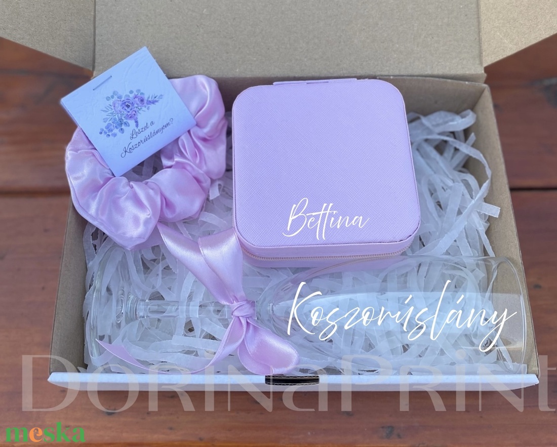 Koszorúslány felkérő csomag  - esküvő - meghívó & kártya - koszorúslány felkérő - Meska.hu