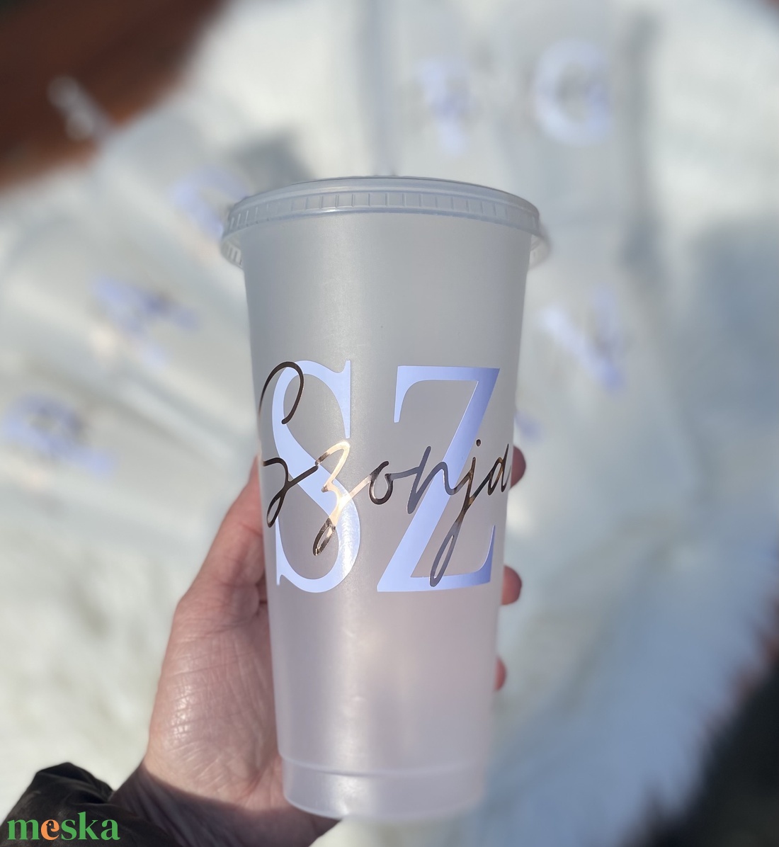 Egyedi repohár szívószálas - esküvő - lánybúcsú - Meska.hu