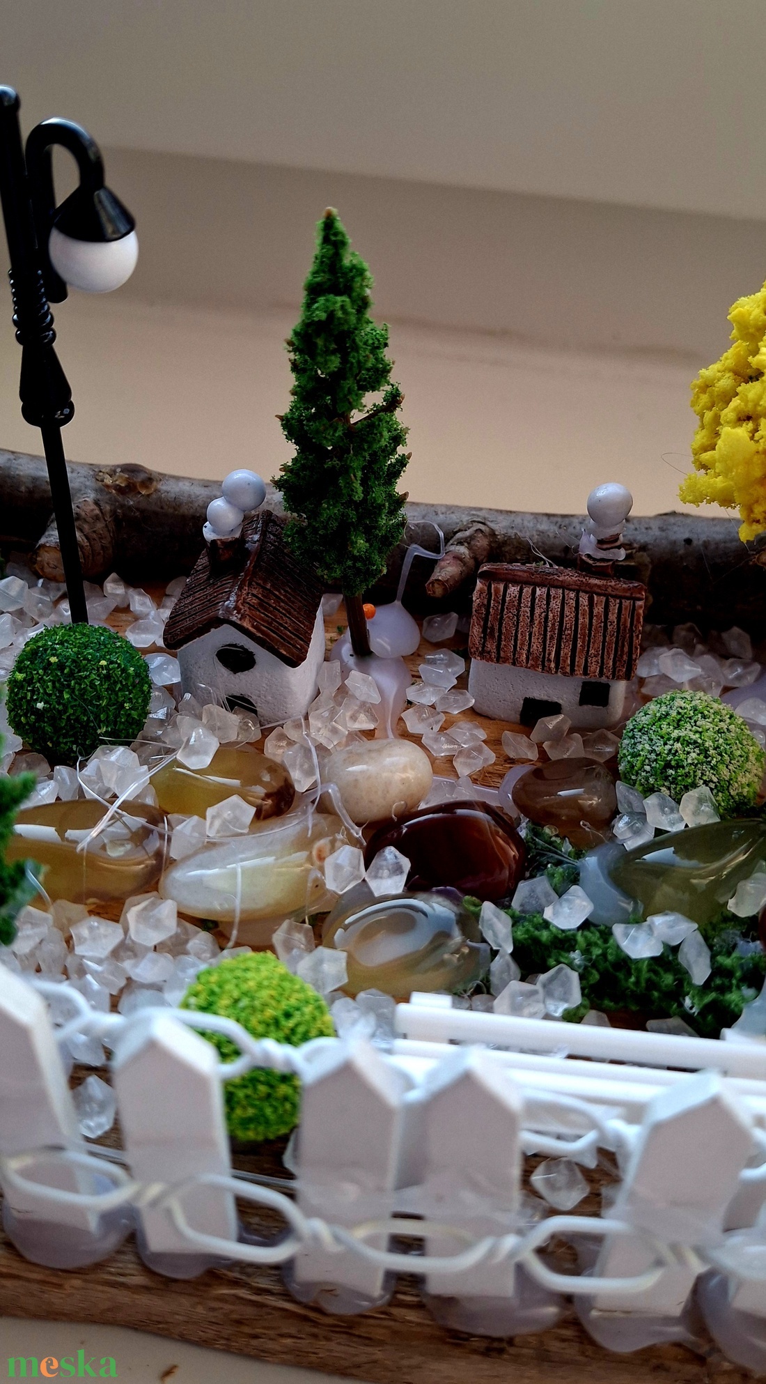 Mini falusi, tavaszi terepasztal - otthon & életmód - dekoráció - asztal és polc dekoráció - asztaldísz - Meska.hu