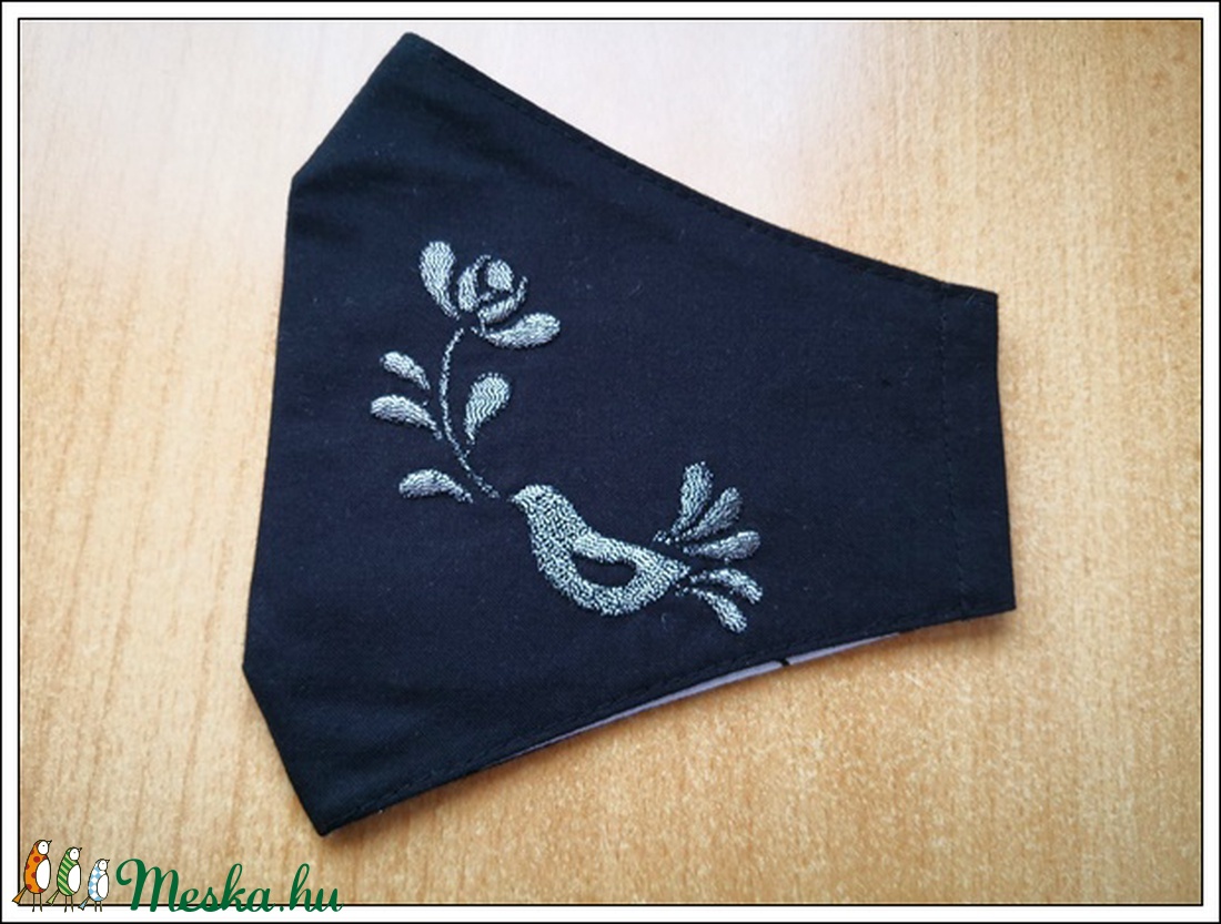 Hímzett női madaras maszk  - női - női - Meska.hu