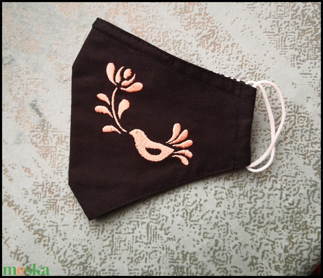 Hímzett női madaras maszk  - női - női - Meska.hu