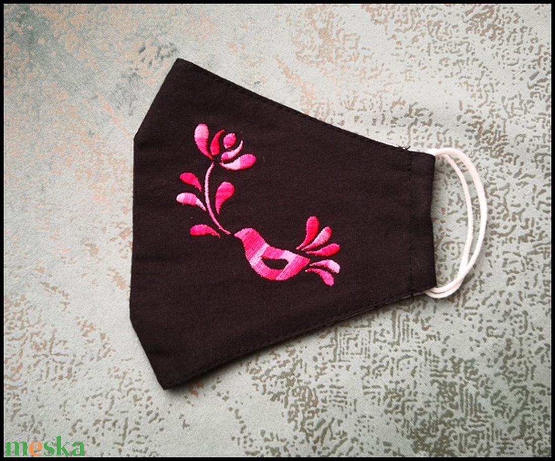 Hímzett női madaras maszk  - női - női - Meska.hu