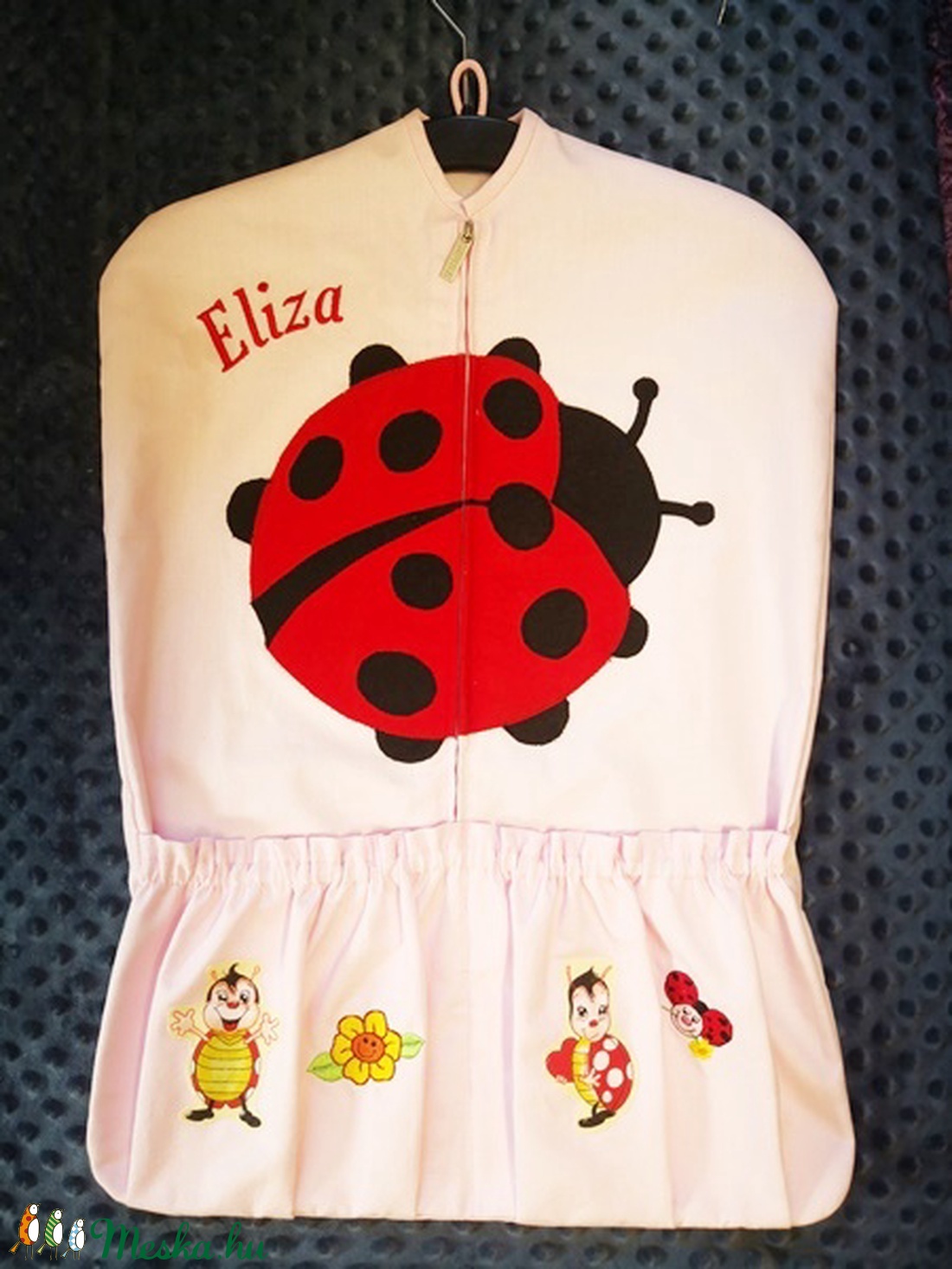 Katicás oviszsák  jellel és névvel - ovis zsák - ovis zsák - Meska.hu