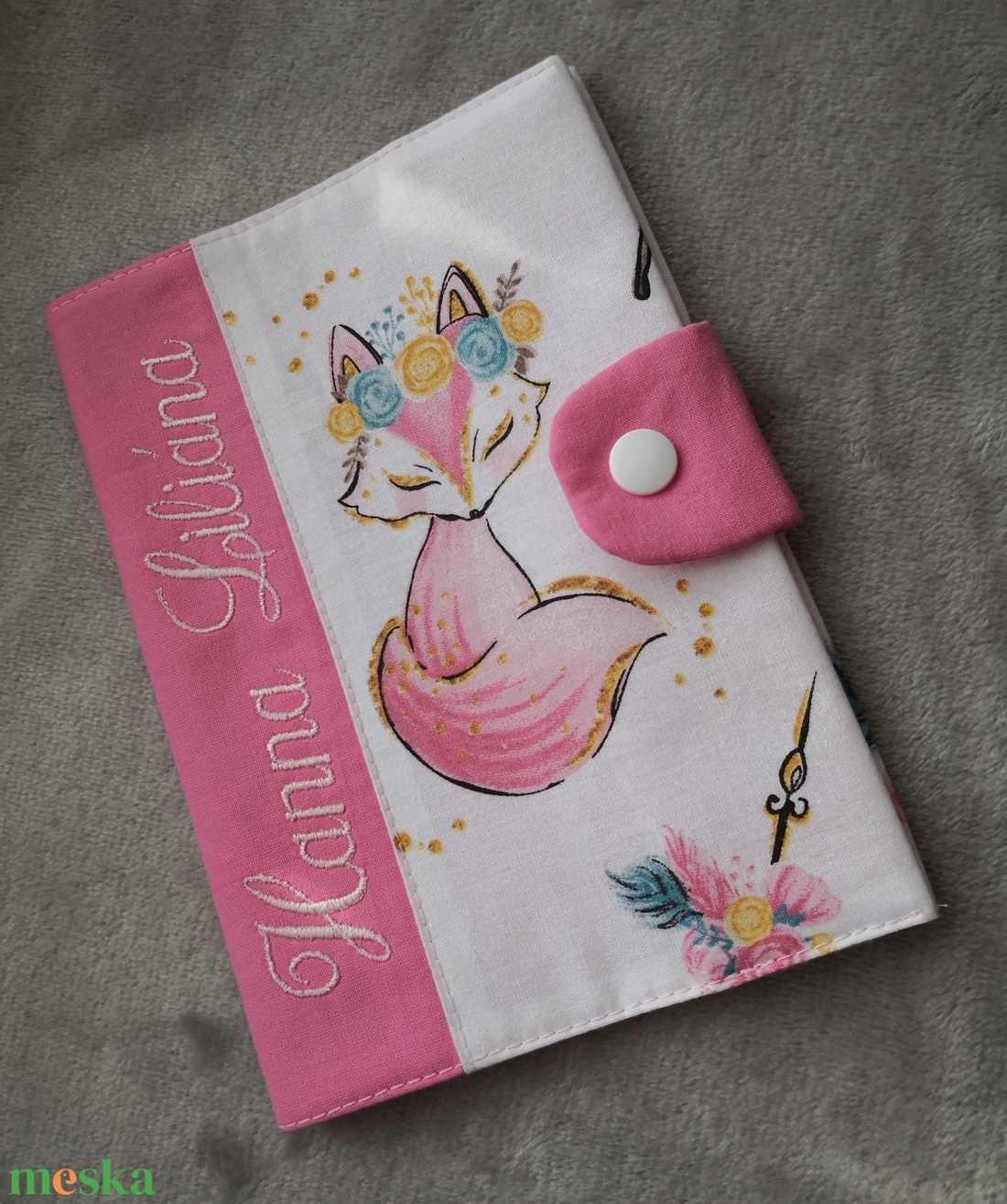 Egészségügyi kiskönyv borító  - baba - mama - baba játékok - textilkönyv & babakönyv - Meska.hu