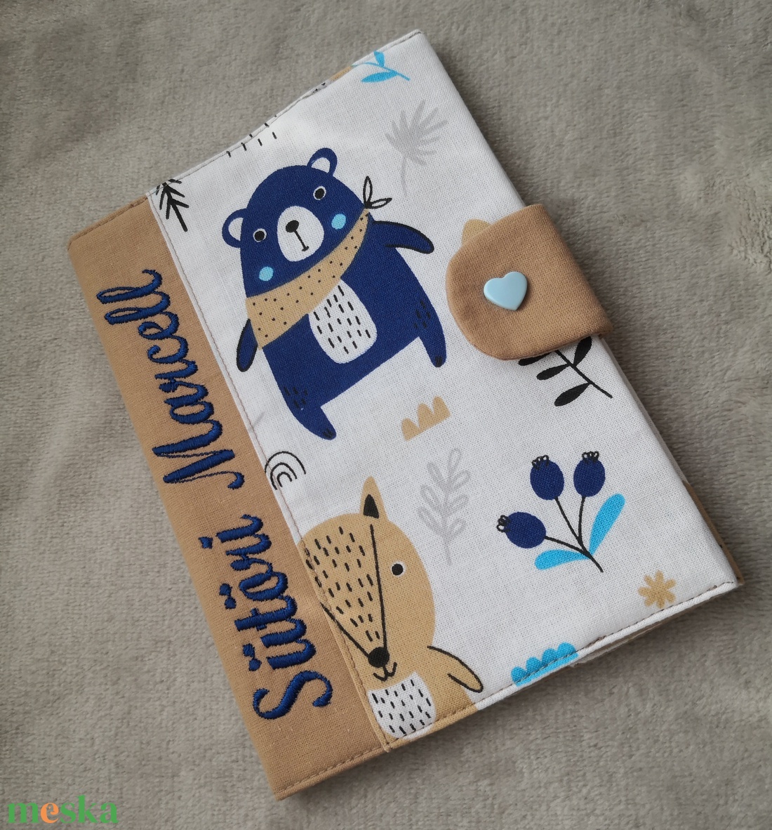 Egészségügyi kiskönyv borító  - baba - mama - baba játékok - textilkönyv & babakönyv - Meska.hu