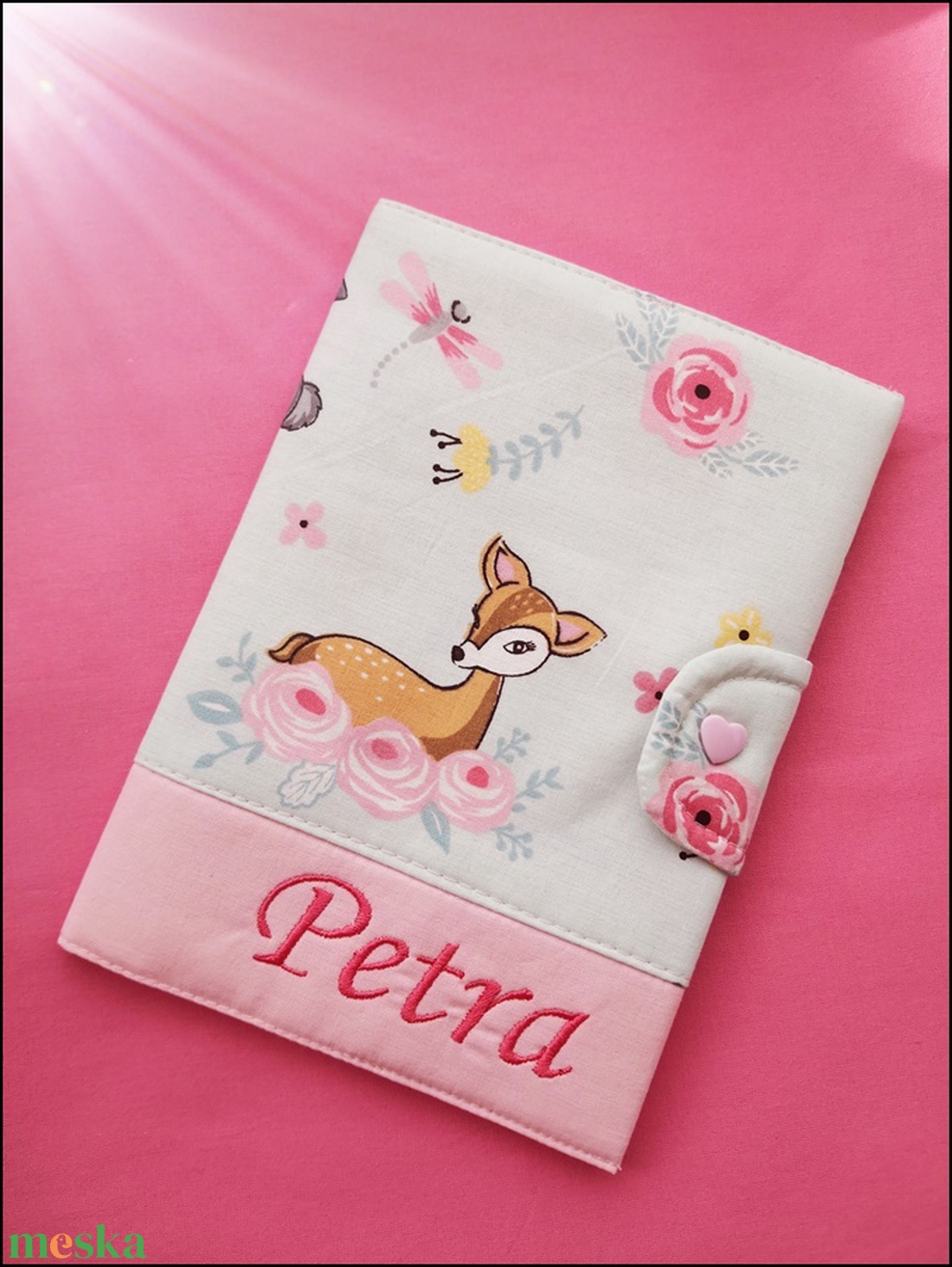 Egészségügyi kiskönyv borító  - baba - mama - baba játékok - textilkönyv & babakönyv - Meska.hu