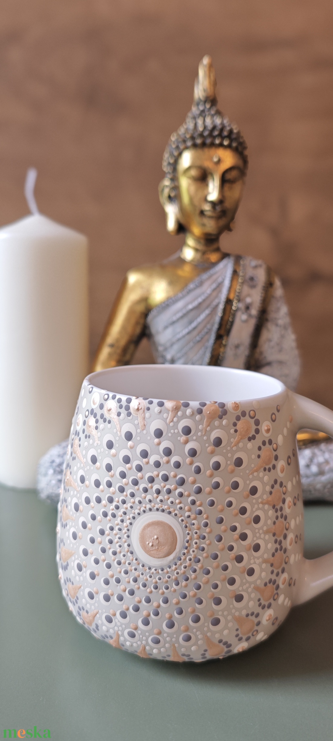 Mandalás bögre  - otthon & életmód - konyhafelszerelés, tálalás - tálalás - bögre & csésze - Meska.hu