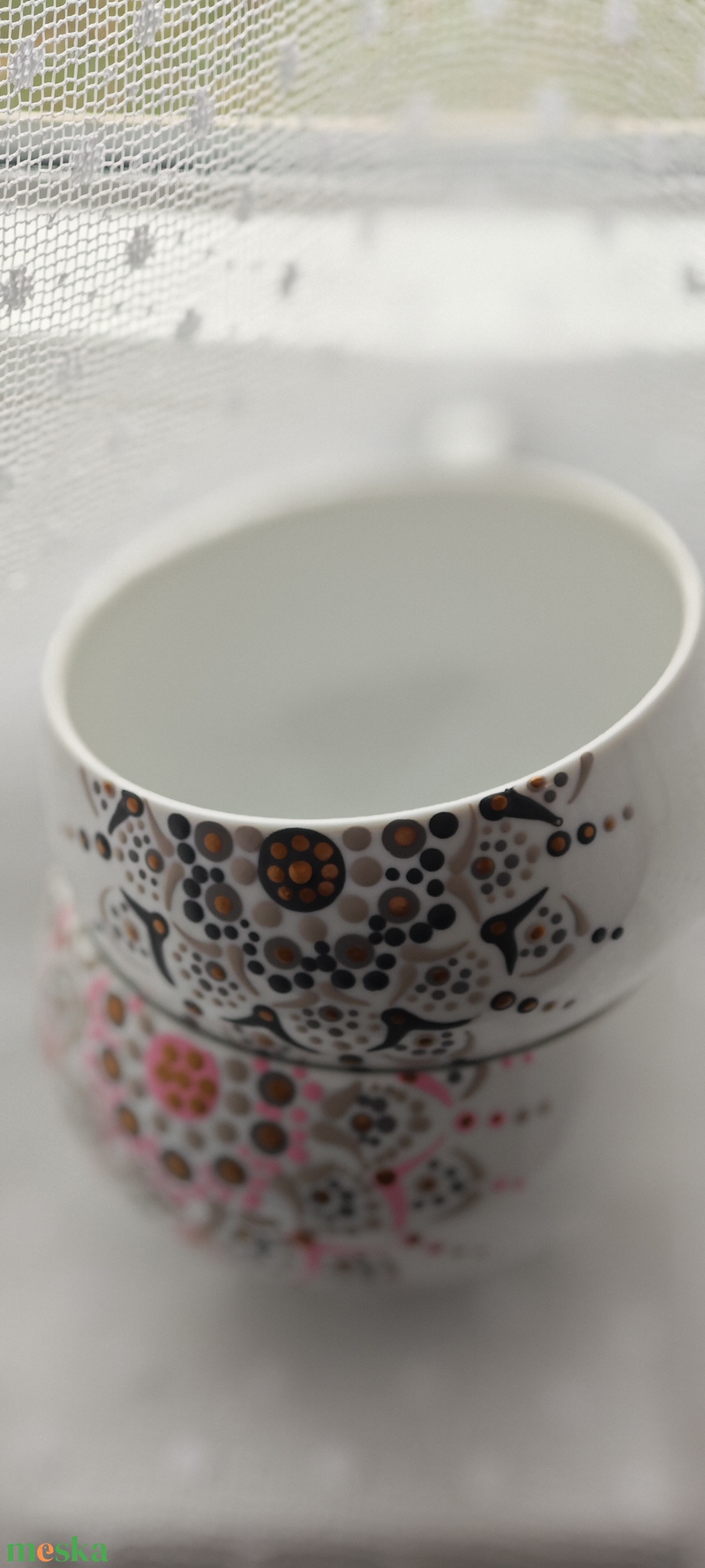 Mandalás teás csésze szett - otthon & életmód - konyhafelszerelés, tálalás - tálalás - bögre & csésze - Meska.hu