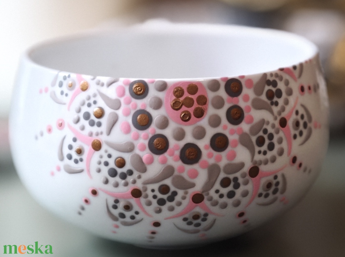 Mandalás teás csésze szett - otthon & életmód - konyhafelszerelés, tálalás - tálalás - bögre & csésze - Meska.hu