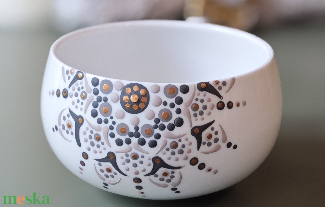 Mandalás teás csésze szett - otthon & életmód - konyhafelszerelés, tálalás - tálalás - bögre & csésze - Meska.hu