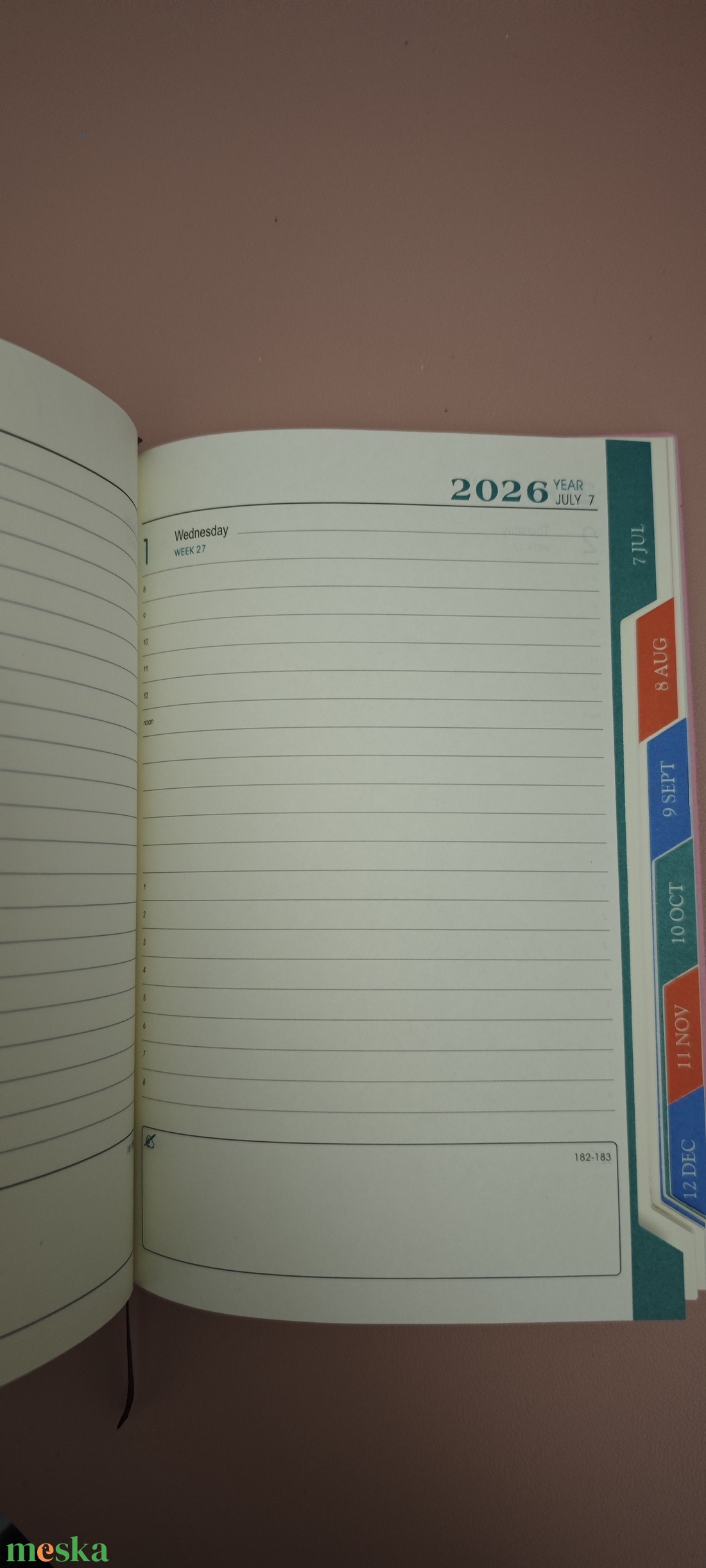 Határidőnapló 2026 - otthon & életmód - papír, írószer - jegyzetfüzet & napló - Meska.hu