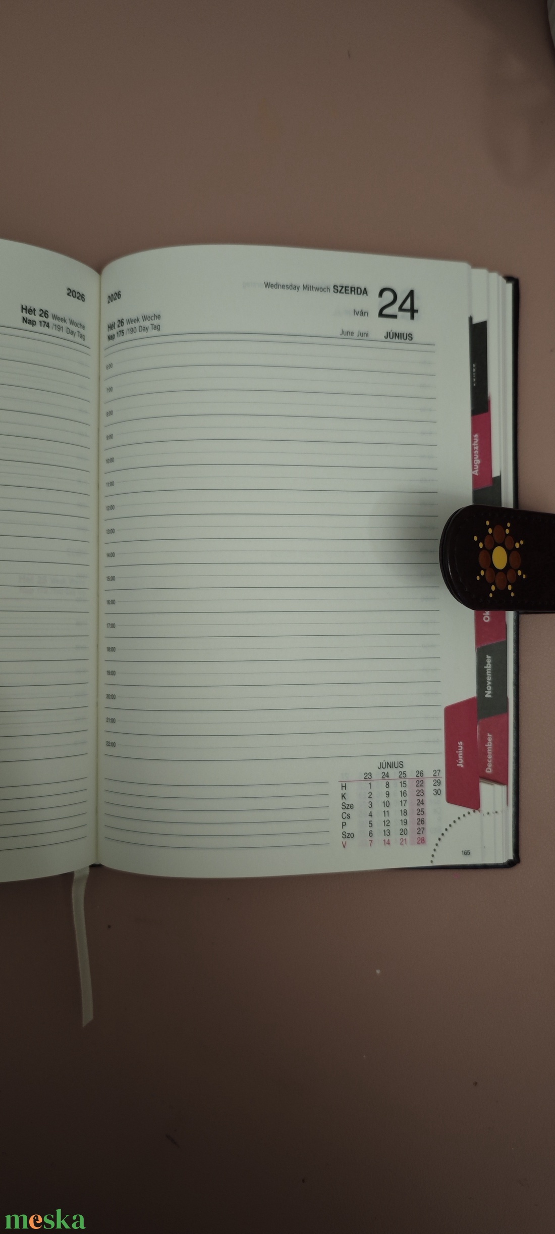 Határidőnapló 2026 - otthon & életmód - papír, írószer - jegyzetfüzet & napló - Meska.hu