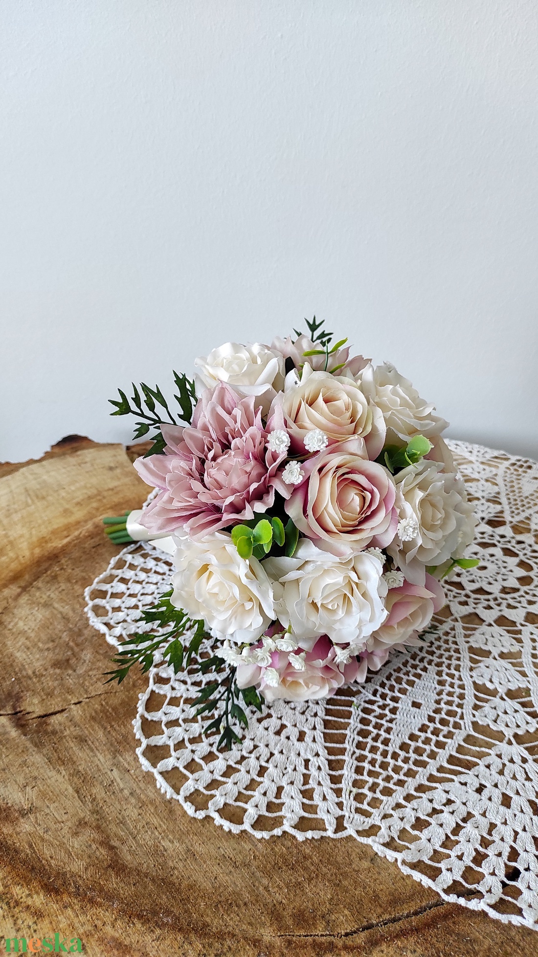 Élethű menyasszonyi csokor, dobócsokor, örökcsokor  - esküvő - menyasszonyi- és dobócsokor - Meska.hu