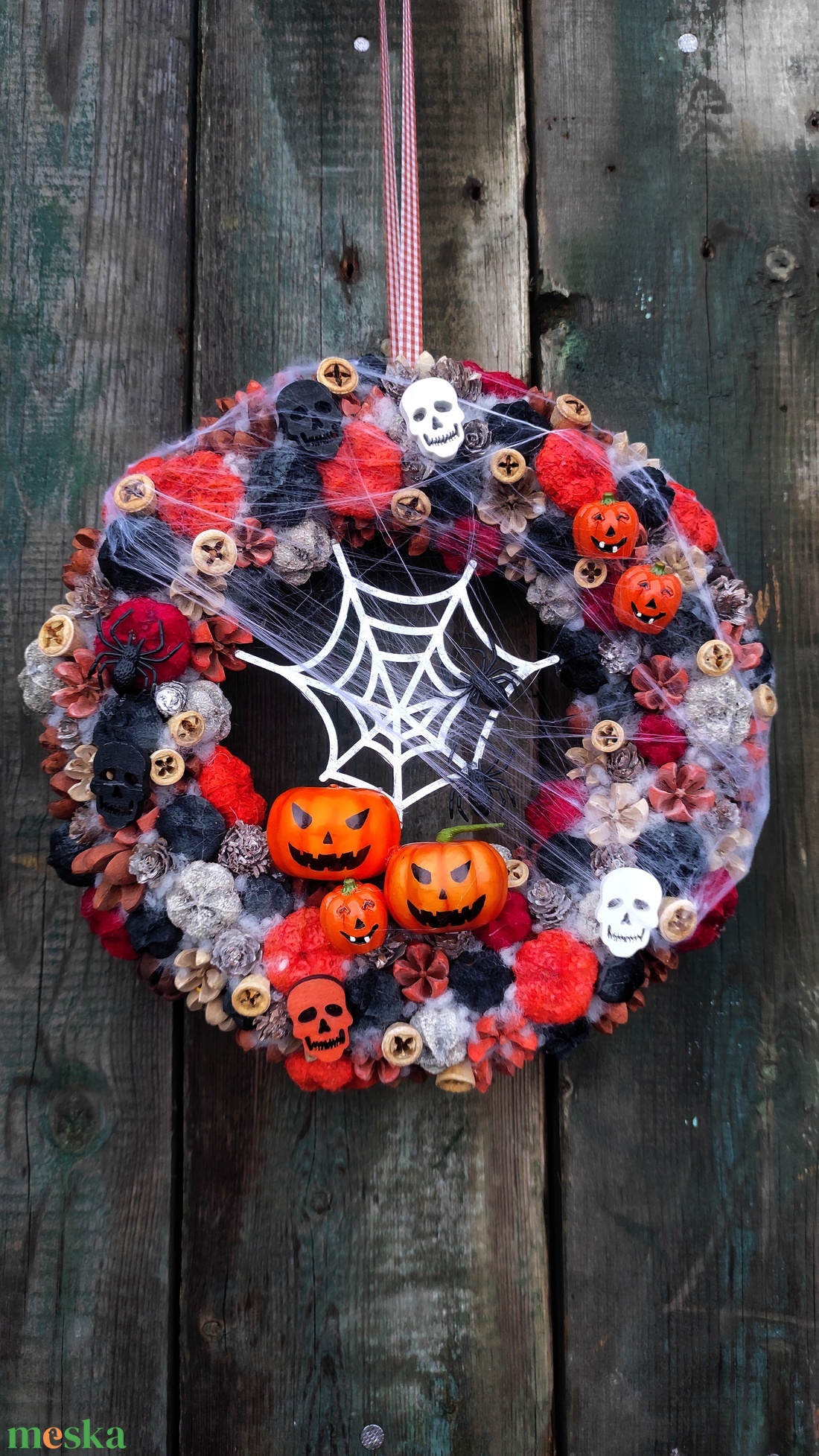 Halloween kopogtató LED világítással - otthon & életmód - dekoráció - ajtó- és ablak dekoráció - ajtódísz & kopogtató - Meska.hu Halloween kopogtató LED világítással - otthon & életmód - dekoráció - ajtó- és ablak dekoráció - ajtódísz & kopogtató - Meska.hu