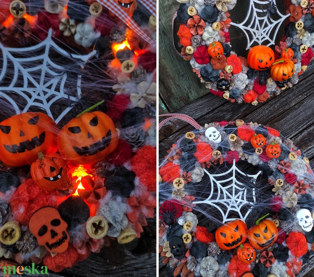 Halloween kopogtató LED világítással - otthon & életmód - dekoráció - ajtó- és ablak dekoráció - ajtódísz & kopogtató - Meska.hu Halloween kopogtató LED világítással - otthon & életmód - dekoráció - ajtó- és ablak dekoráció - ajtódísz & kopogtató - Meska.hu