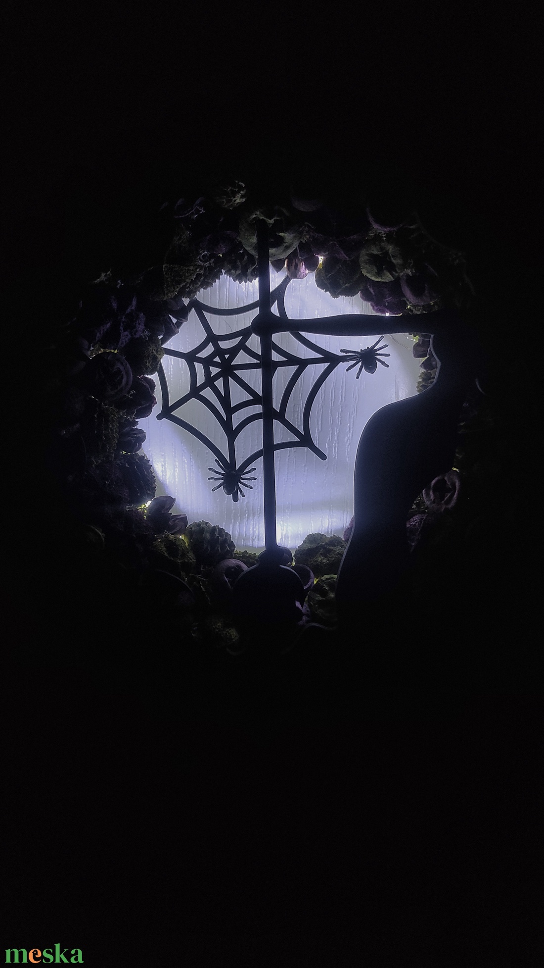 Boszis Halloween kopogtató LED világítással - otthon & életmód - dekoráció - ajtó- és ablak dekoráció - ajtódísz & kopogtató - Meska.hu Boszis Halloween kopogtató LED világítással - otthon & életmód - dekoráció - ajtó- és ablak dekoráció - ajtódísz & kopogtató - Meska.hu