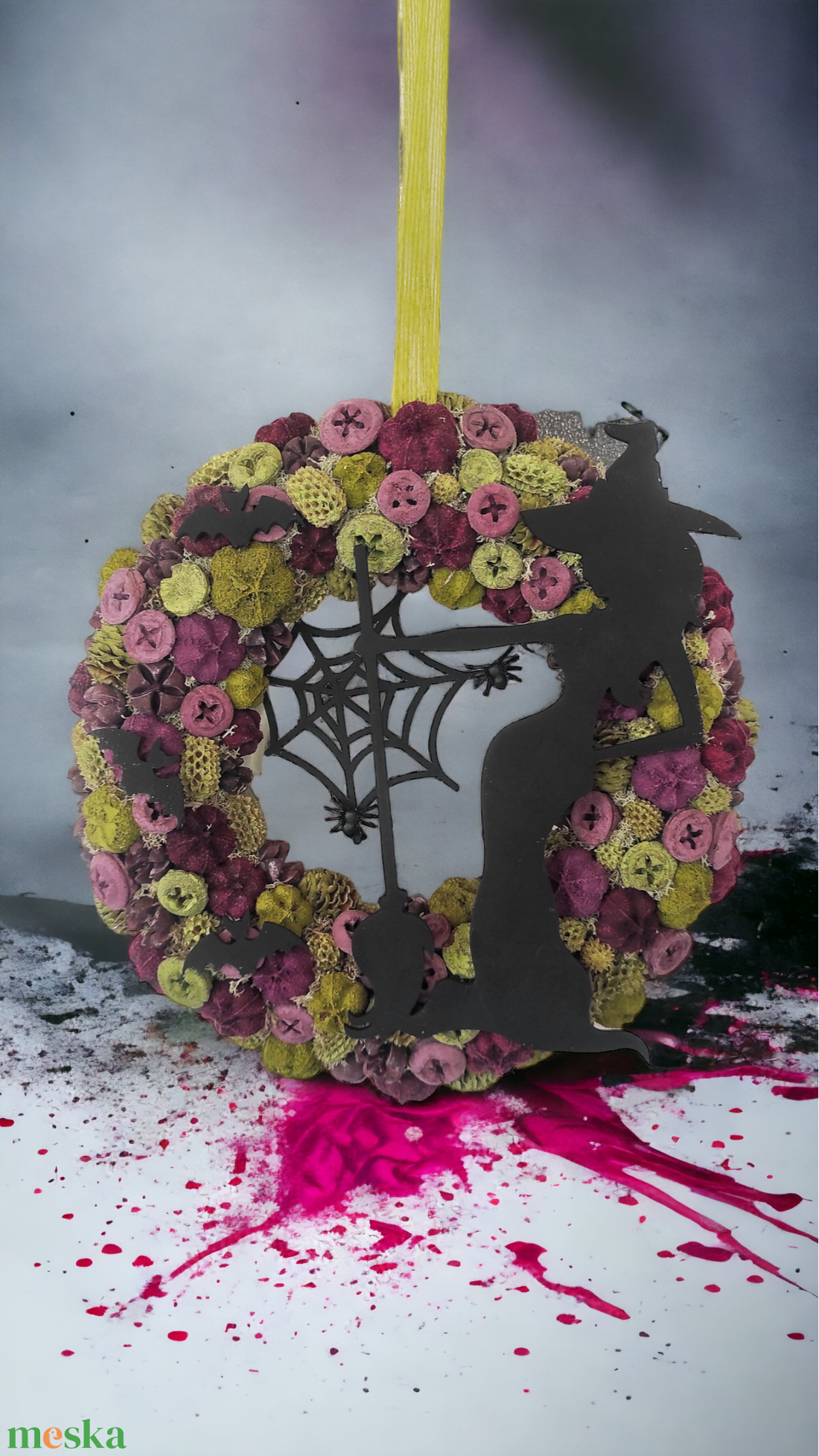 Boszis Halloween kopogtató LED világítással - otthon & életmód - dekoráció - ajtó- és ablak dekoráció - ajtódísz & kopogtató - Meska.hu Boszis Halloween kopogtató LED világítással - otthon & életmód - dekoráció - ajtó- és ablak dekoráció - ajtódísz & kopogtató - Meska.hu