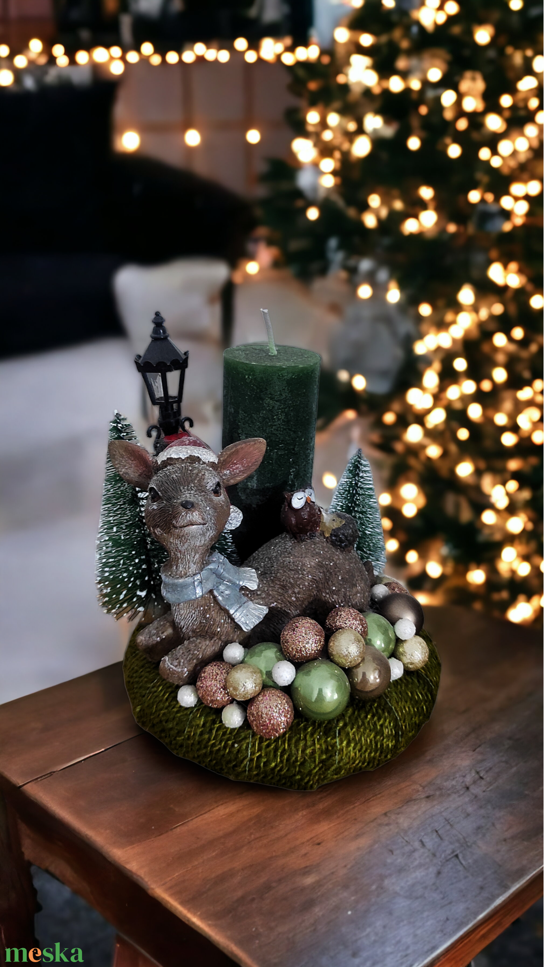 Őzike és apró barátai karácsonyi asztaldísz gyertyával - karácsony - adventi díszek - adventi gyertyadíszek és koszorúdíszek - Meska.hu Őzike és apró barátai karácsonyi asztaldísz gyertyával - karácsony - adventi díszek - adventi gyertyadíszek és koszorúdíszek - Meska.hu