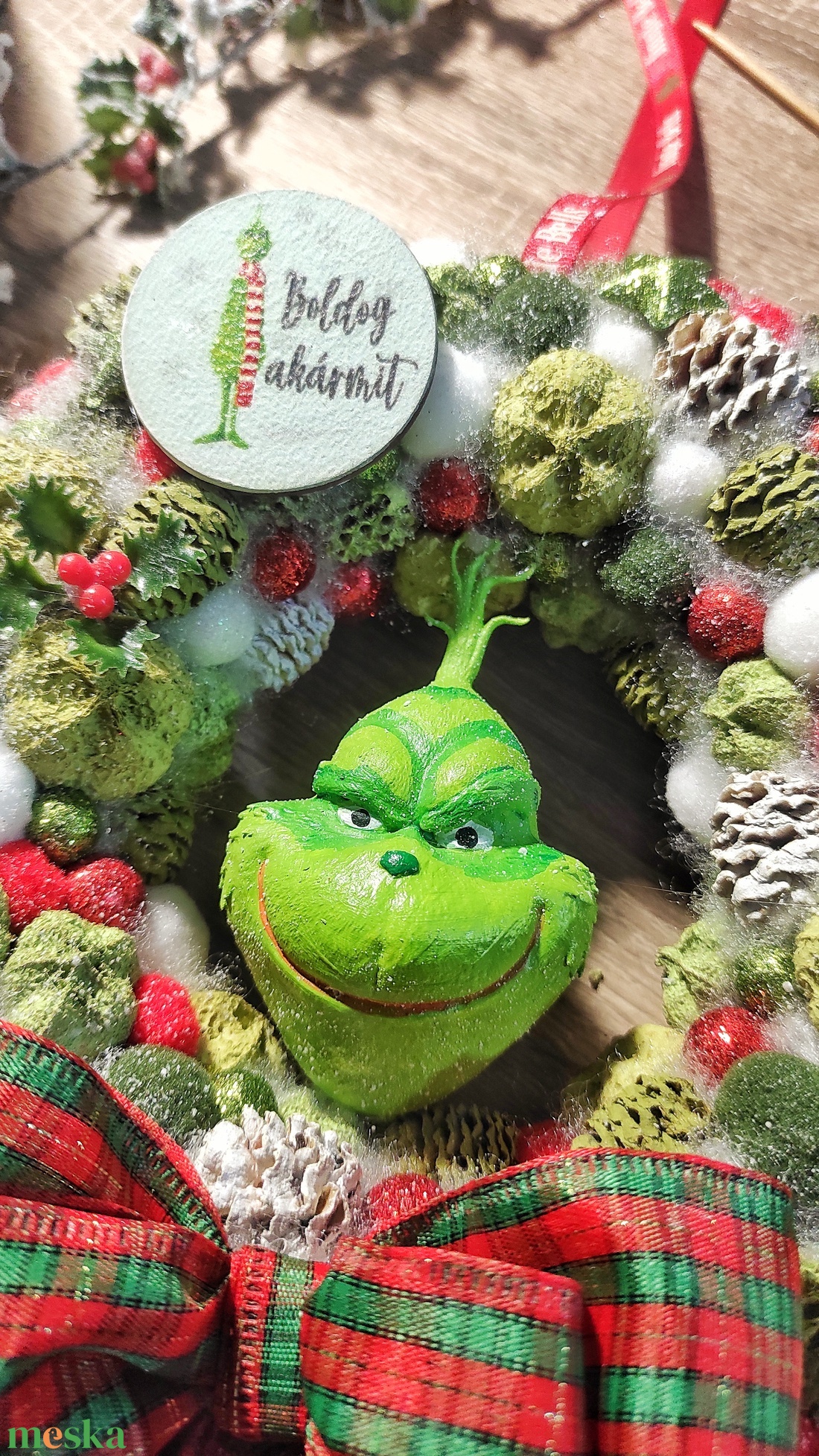 Grincs kopogtató - karácsony - adventi díszek - adventi ajtódísz - Meska.hu Grincs kopogtató - karácsony - adventi díszek - adventi ajtódísz - Meska.hu