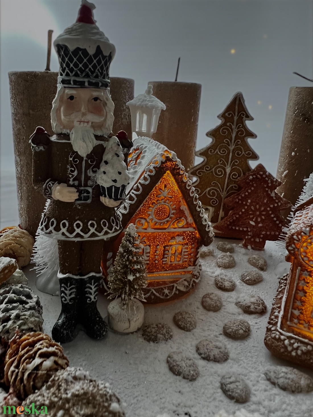 Mézeskalácsfalva adventi koszorú - karácsony - adventi díszek - adventi gyertyadíszek és koszorúdíszek - Meska.hu Mézeskalácsfalva adventi koszorú - karácsony - adventi díszek - adventi gyertyadíszek és koszorúdíszek - Meska.hu