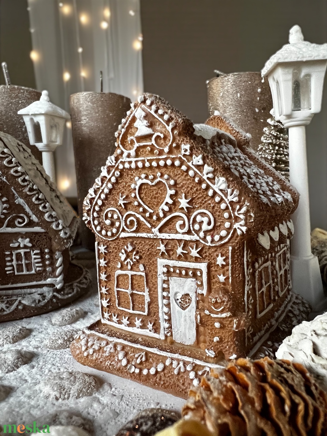 Mézeskalácsfalva adventi koszorú - karácsony - adventi díszek - adventi gyertyadíszek és koszorúdíszek - Meska.hu Mézeskalácsfalva adventi koszorú - karácsony - adventi díszek - adventi gyertyadíszek és koszorúdíszek - Meska.hu