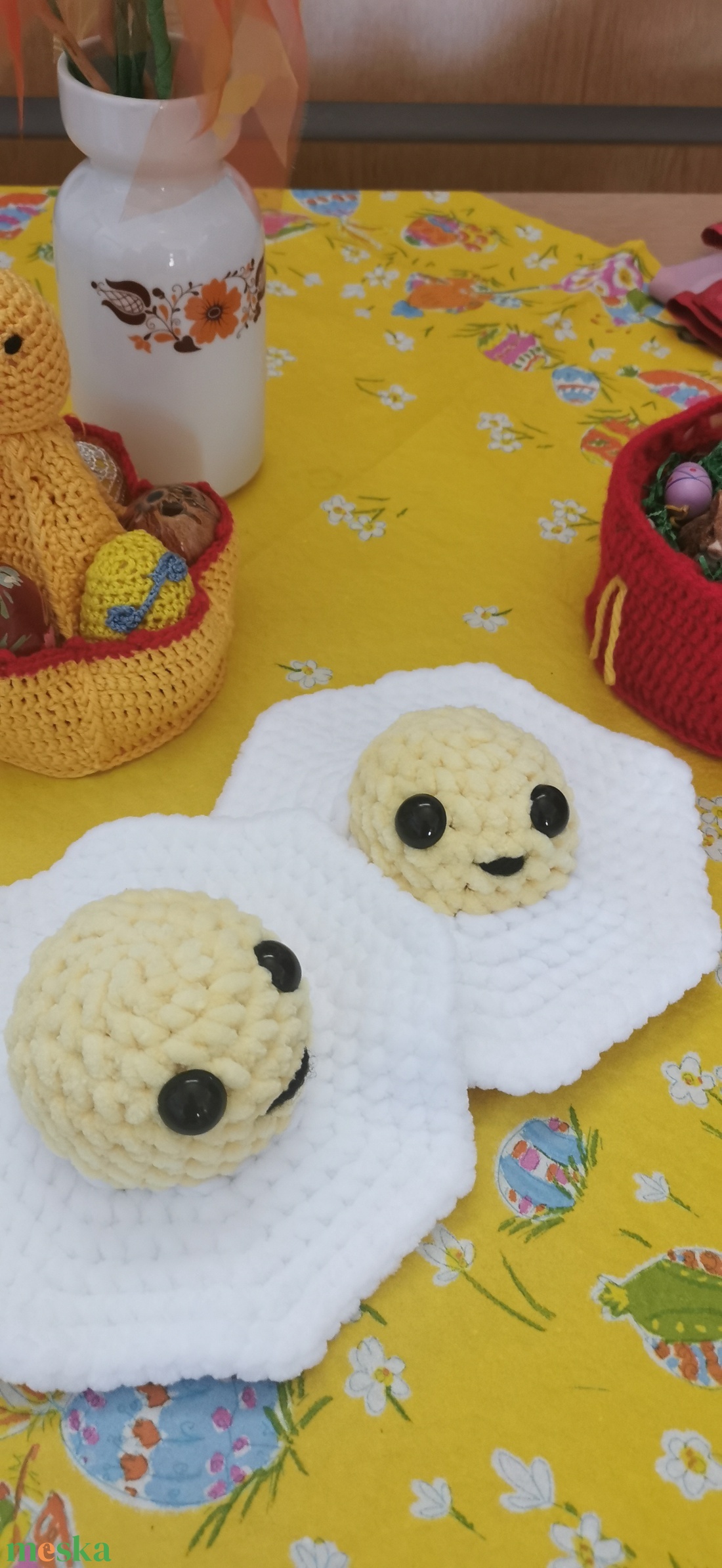 Horgolt tükörtojás - játék & sport - plüssállat & játékfigura - más figura - Meska.hu