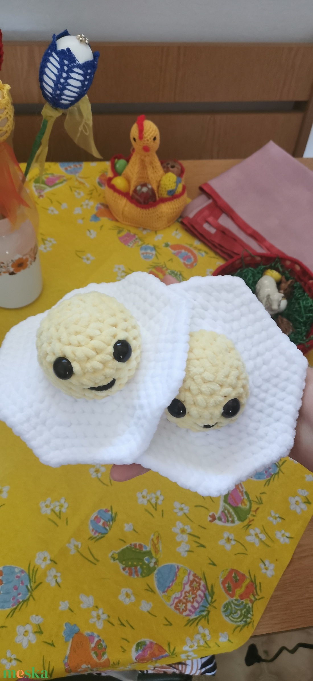 Horgolt tükörtojás - játék & sport - plüssállat & játékfigura - más figura - Meska.hu