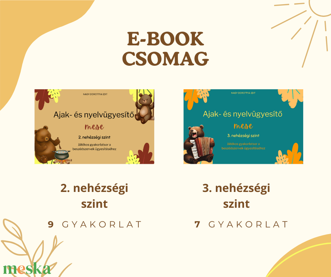 E-book csomag: Ajak- és nyelvügyesítő mese 2. + 3. nehézségi szint - játék & sport - készségfejlesztő és logikai játék - oktató játékok - Meska.hu E-book csomag: Ajak- és nyelvügyesítő mese 2. + 3. nehézségi szint - játék & sport - készségfejlesztő és logikai játék - oktató játékok - Meska.hu