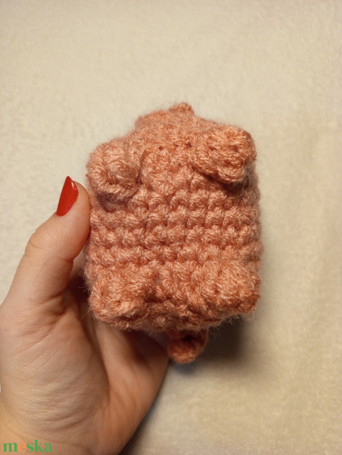 Horgolt malacka plüss  - játék & sport - plüssállat & játékfigura - malac - Meska.hu