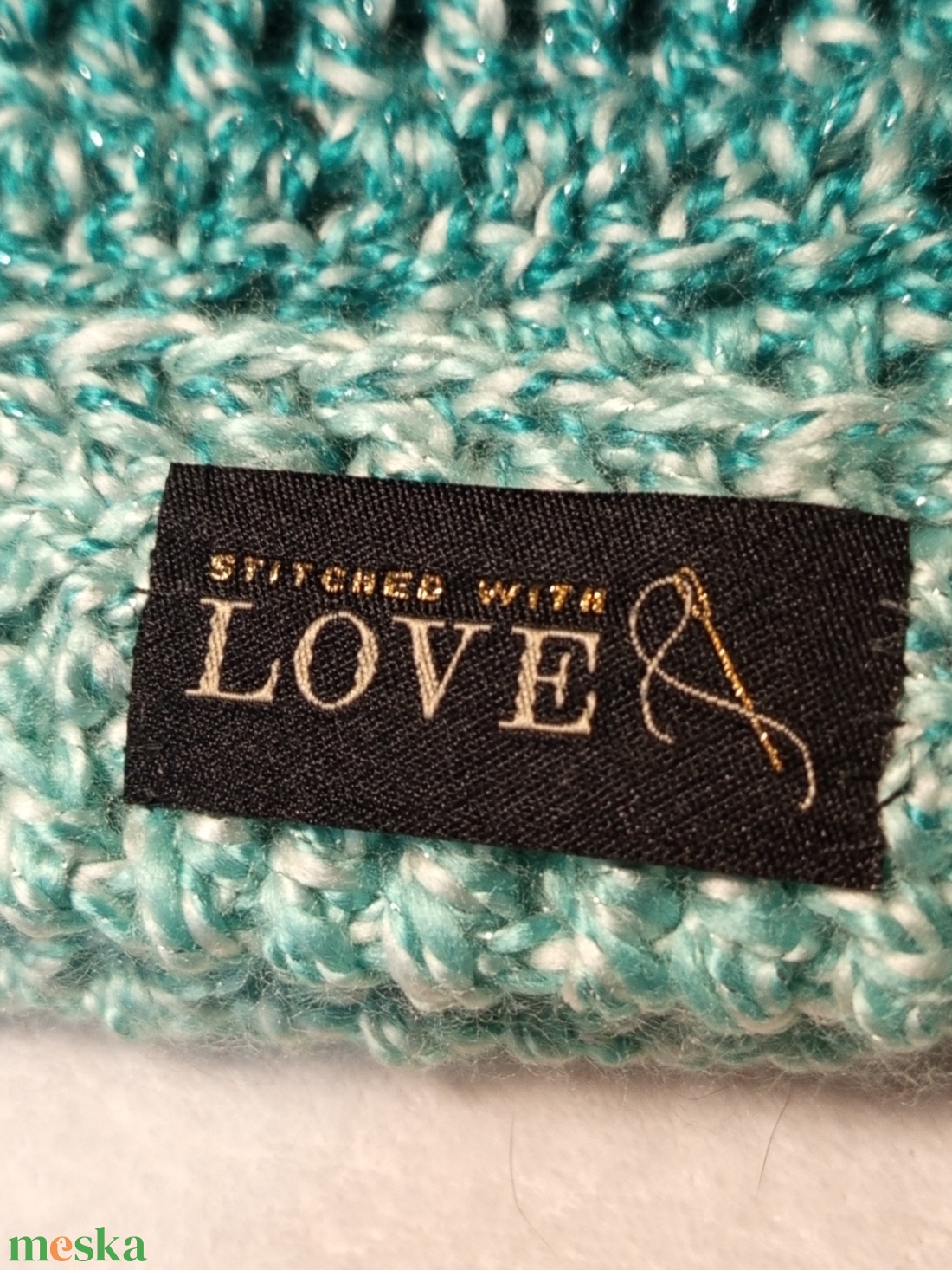 Horgolt színátmenetes macska füles sapka - ruha & divat - sál, sapka, kendő - sapka - Meska.hu