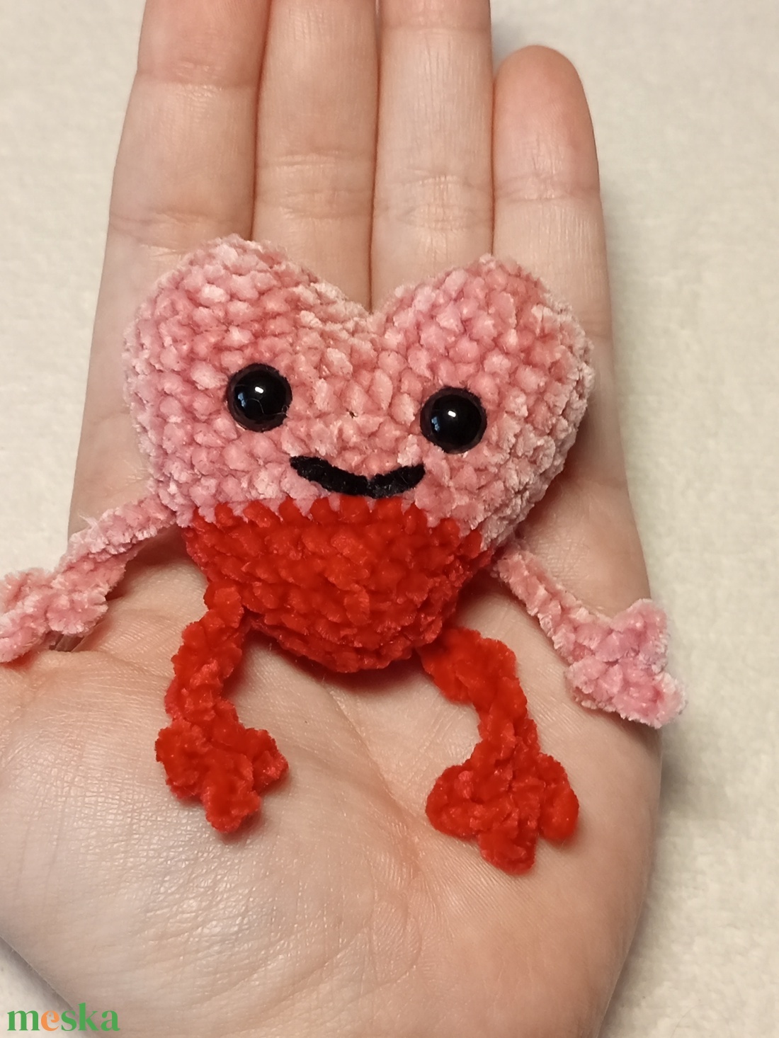 Cuki Szívecske Plüss Kézzel és Lábbal  - játék & sport - plüssállat & játékfigura - más figura - Meska.hu