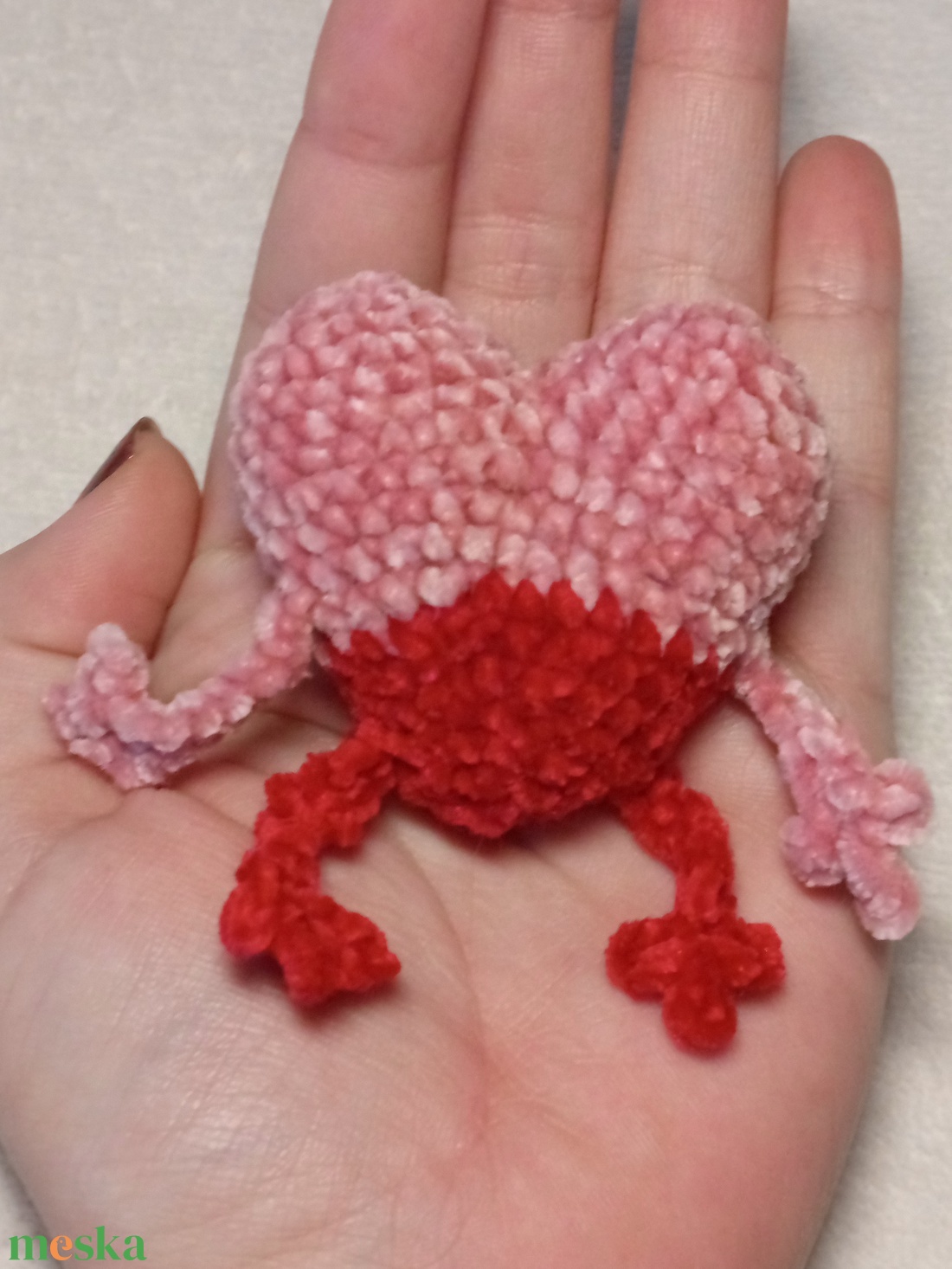 Cuki Szívecske Plüss Kézzel és Lábbal  - játék & sport - plüssállat & játékfigura - más figura - Meska.hu