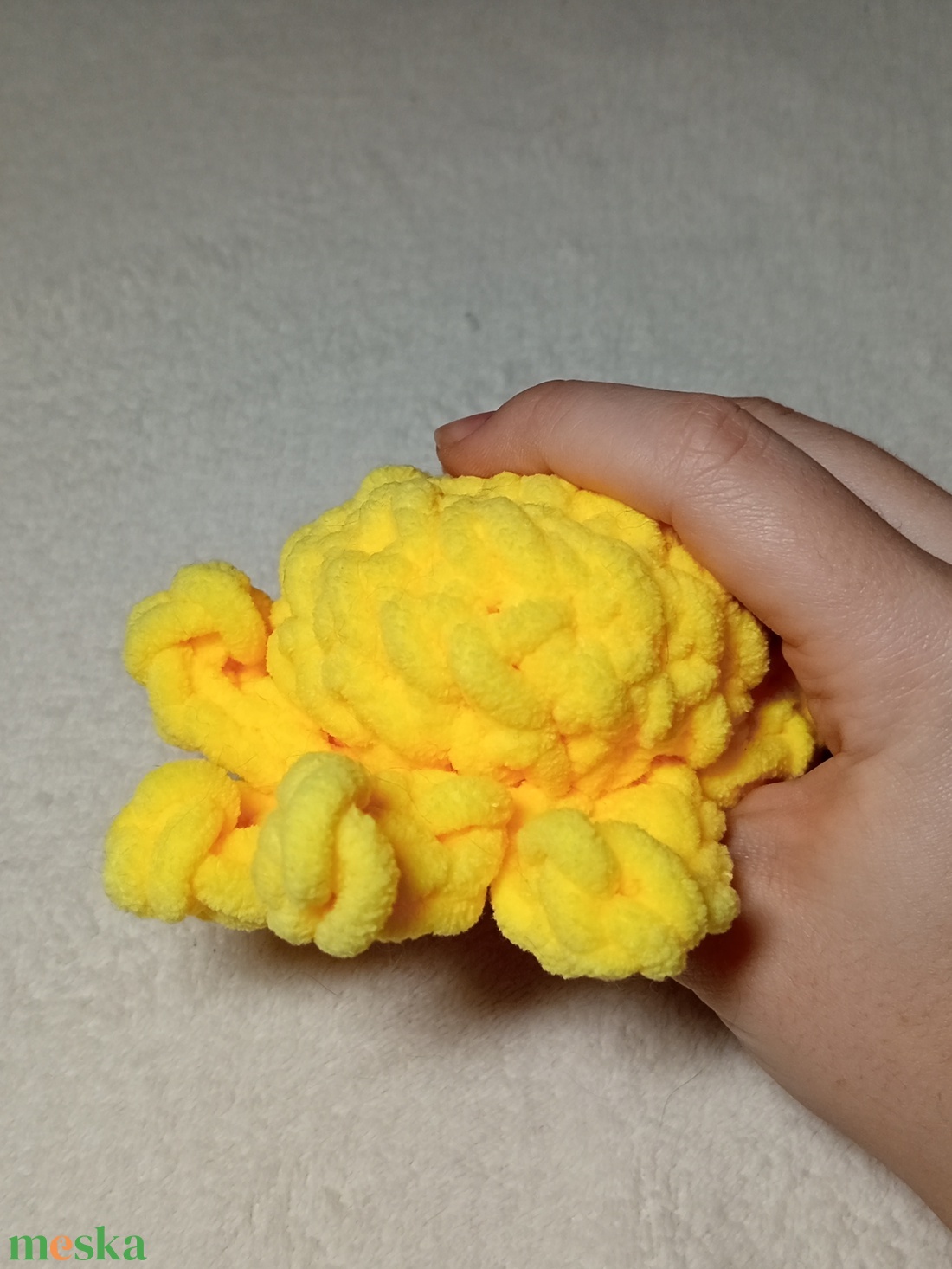 Cuki Sárga Polip - játék & sport - plüssállat & játékfigura - más figura - Meska.hu