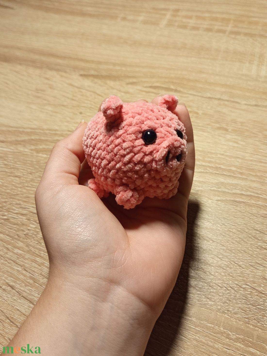 Mini malac plüss horgolt - játék & sport - plüssállat & játékfigura - malac - Meska.hu