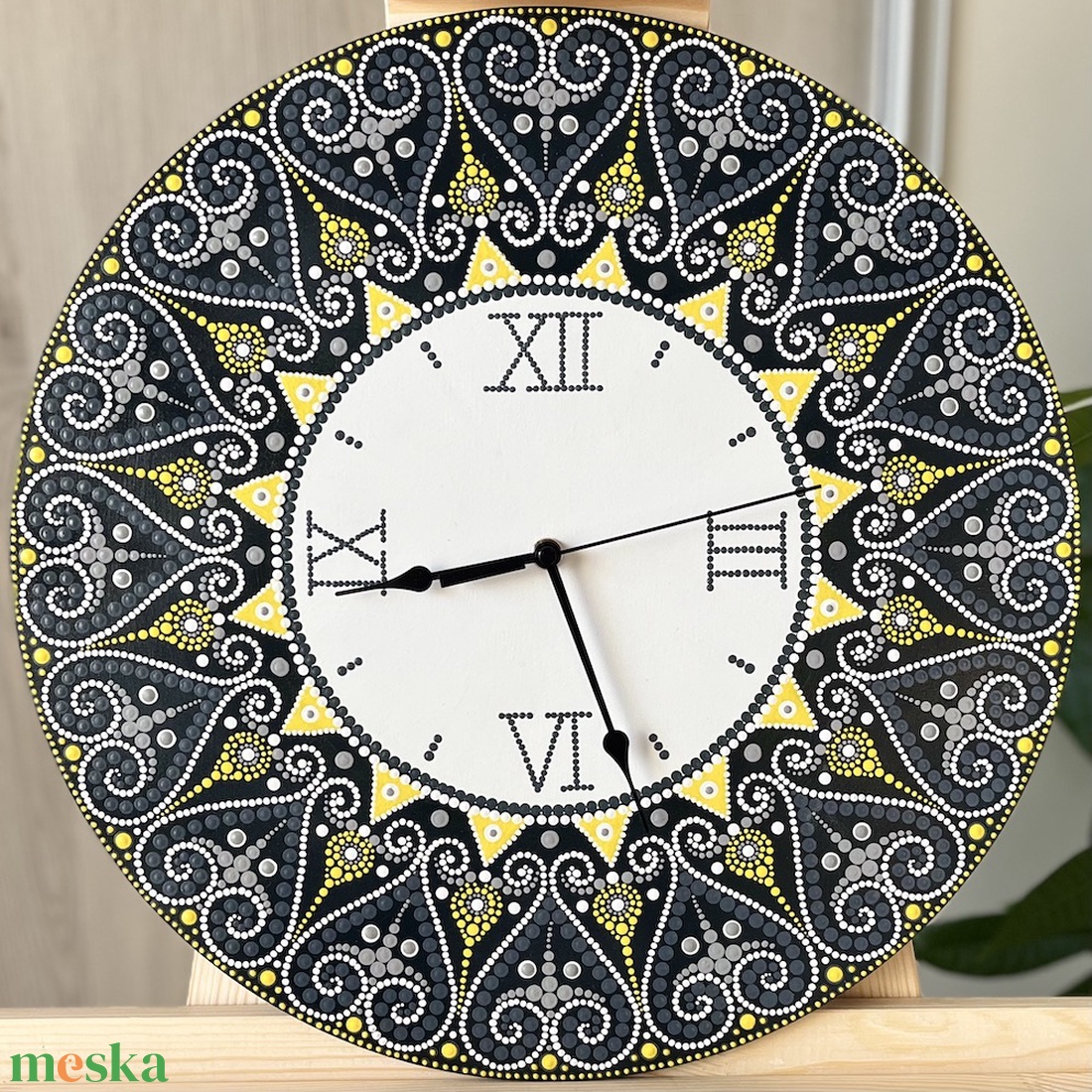 Mandala falióra, átmérő 40cm - otthon & életmód - dekoráció - fali és függő dekoráció - falióra & óra - Meska.hu